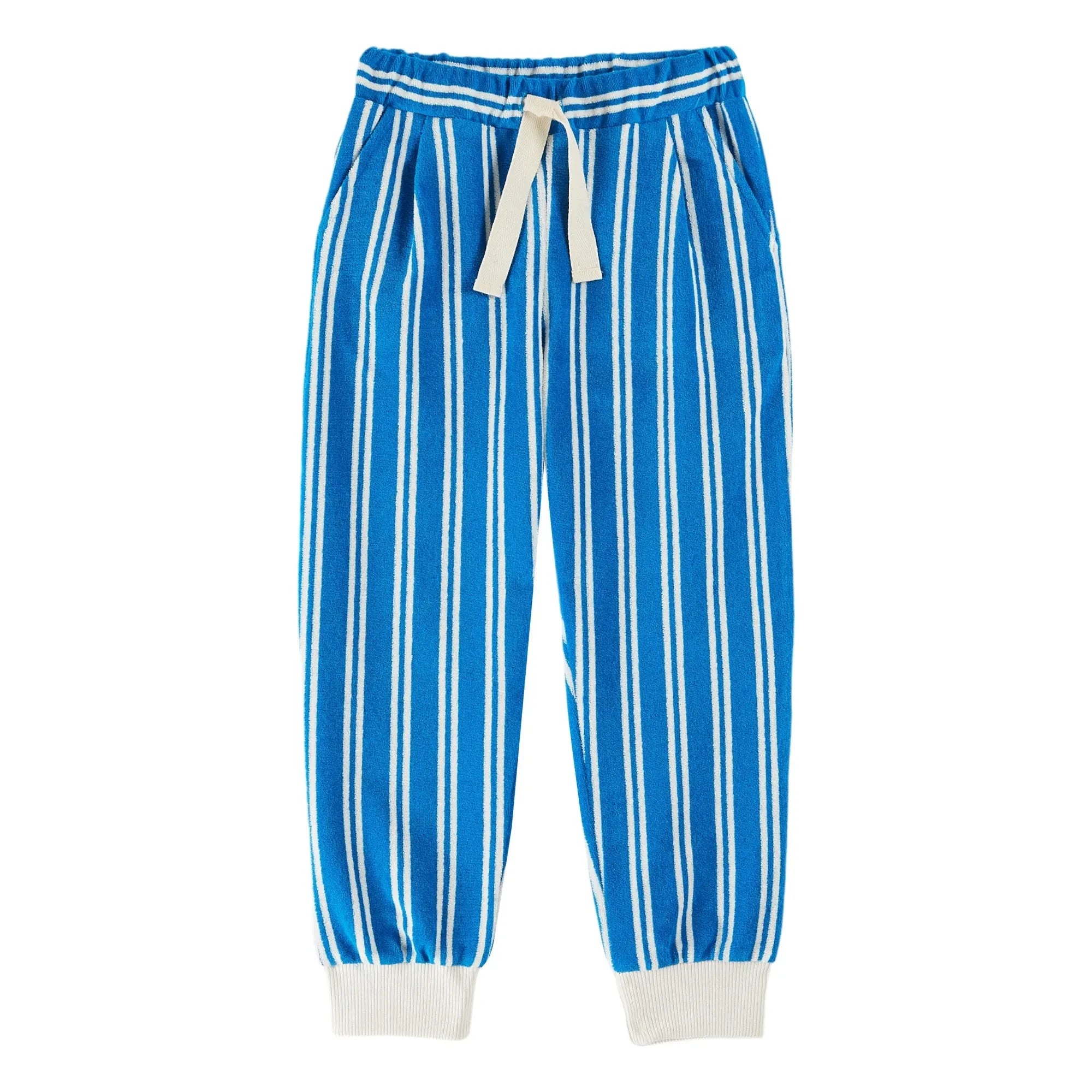 Emile et Ida - Jogger Rayado de Terry | Azul