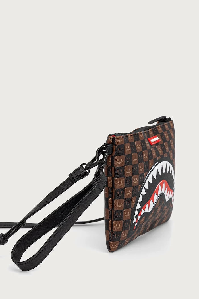 Sprayground - Bolso bandolera marrón Tiburones de París 910B9307NSZ