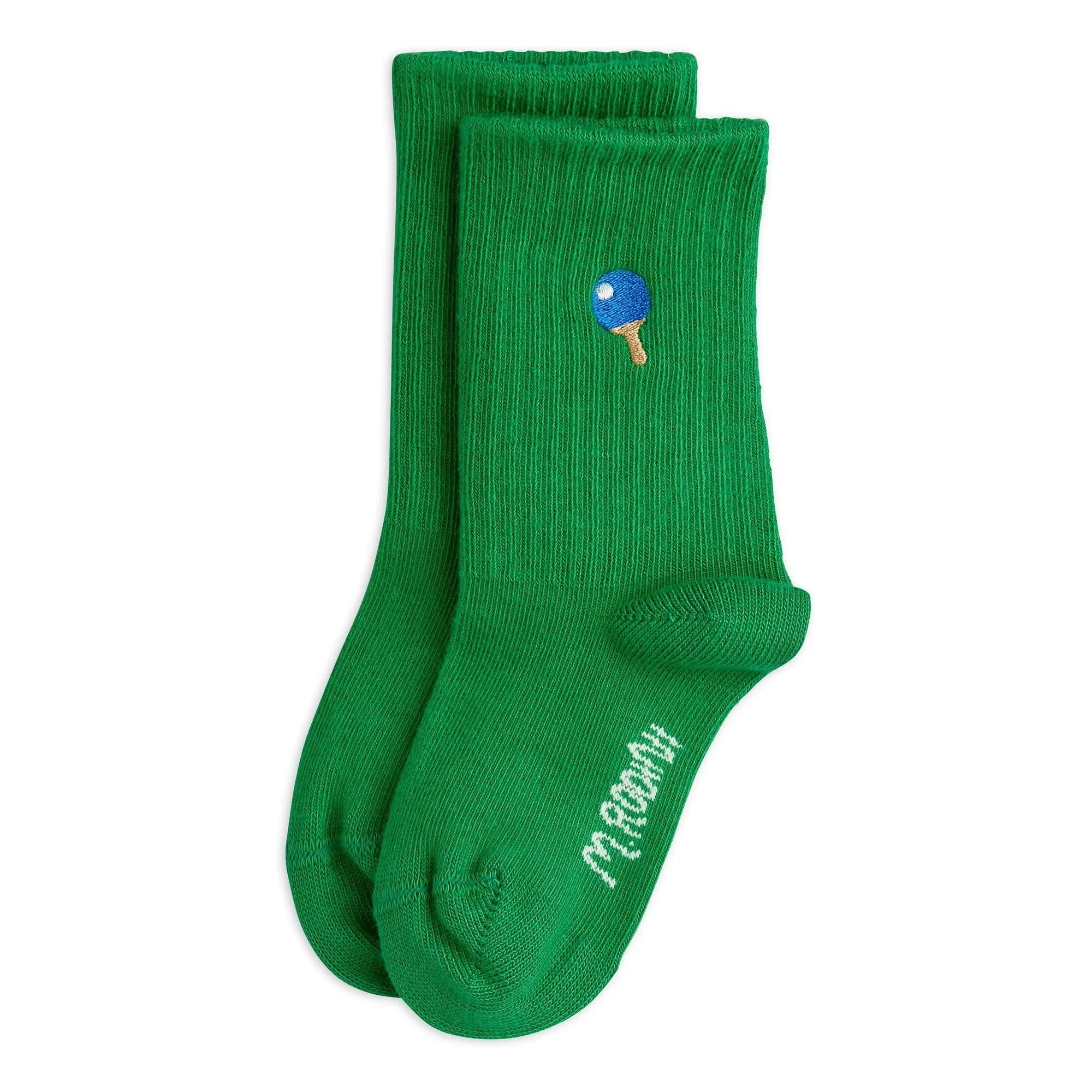 Mini Rodini - Calcetines de Algodón Orgánico Ping Pong | Verde
