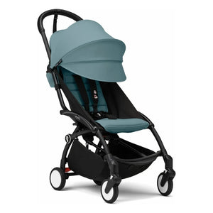 Stokke® - Cochecito YOYO³ 6+ Chasis negro | Aqua