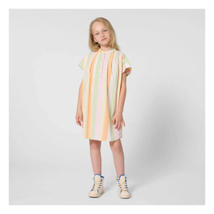 Kenzo - Vestido abotonado a rayas alegres | Rosa claro