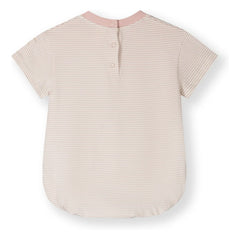 Gray Label - Mono a rayas de algodón orgánico | Rosa pálido