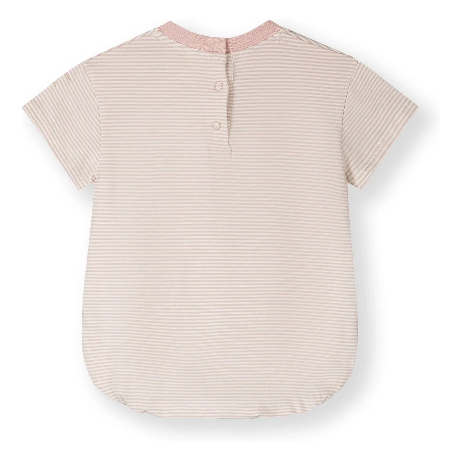 Gray Label - Mono a rayas de algodón orgánico | Rosa pálido
