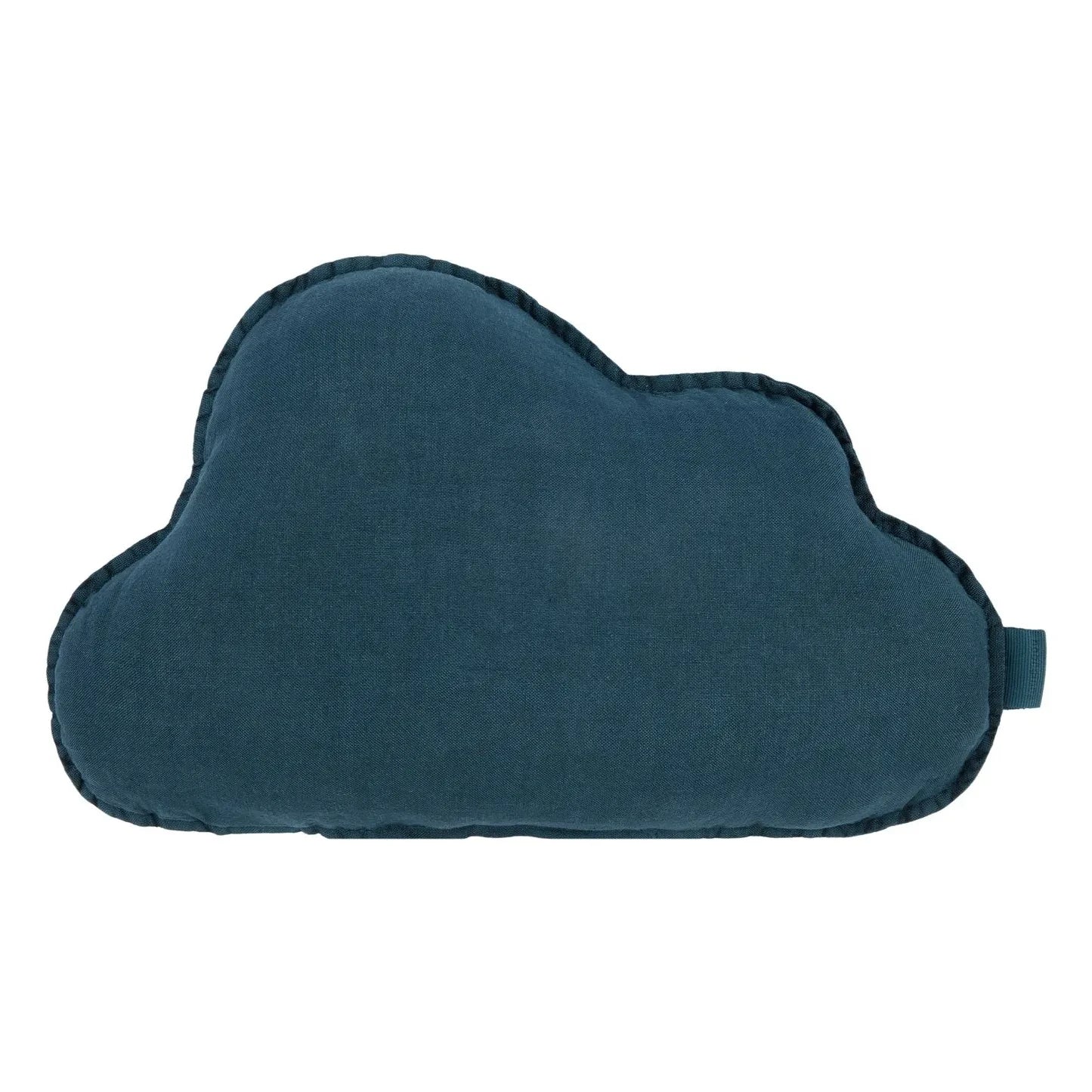 Nobodinoz - Cojín Nube - Cadena francesa | Azul marino