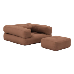 Karup Design - Puf cúbico para niños | Marrón