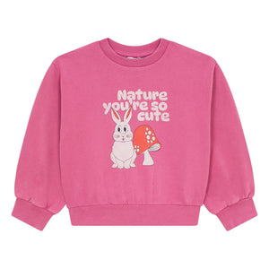 Hundred Pieces - Bisiklet yaka sweatshirt | Fuşya