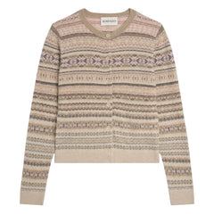 Bompard - Fair Isle Kaşmir Hırka | Rose Quartz