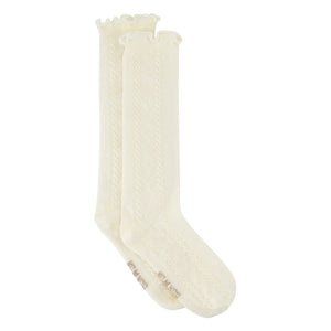 Bonton - Bükümlü Terlik Çorapları | Ecru