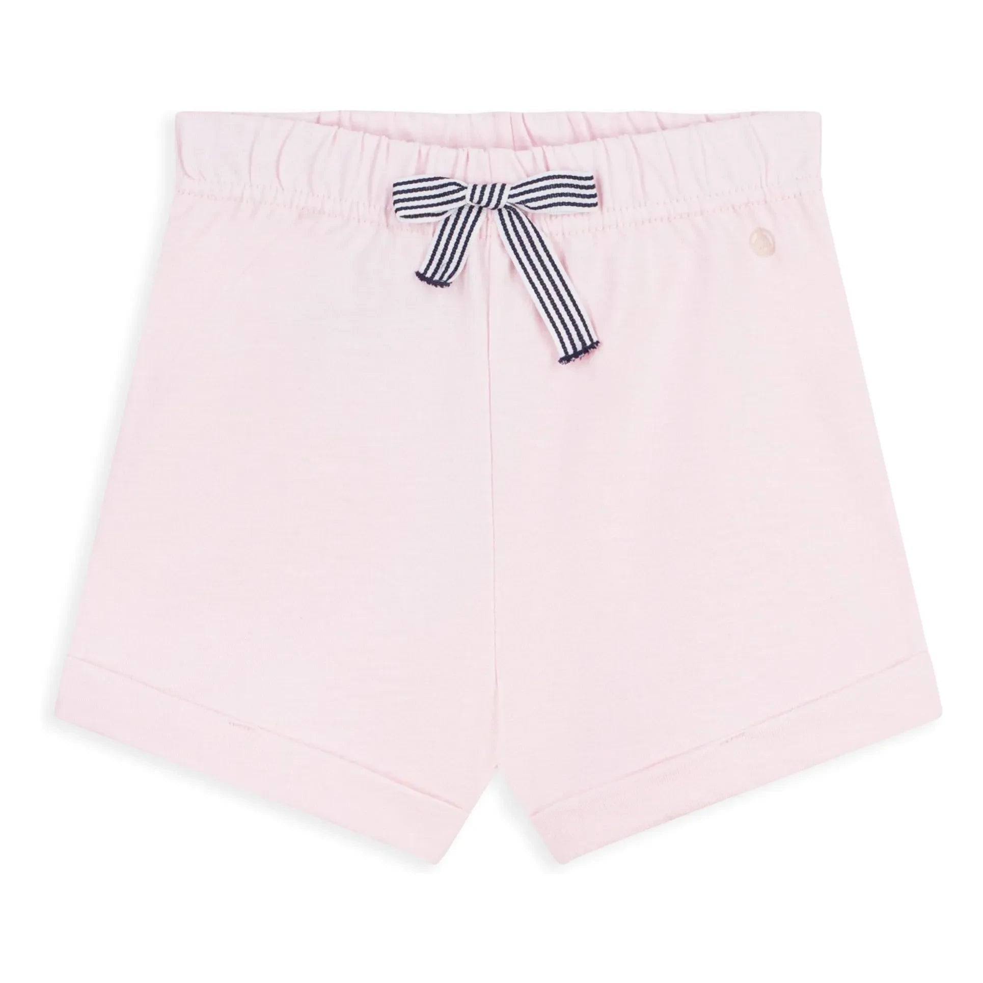 Petit Bateau - Pantalones cortos de felpa de algodón orgánico | Rosa pálido