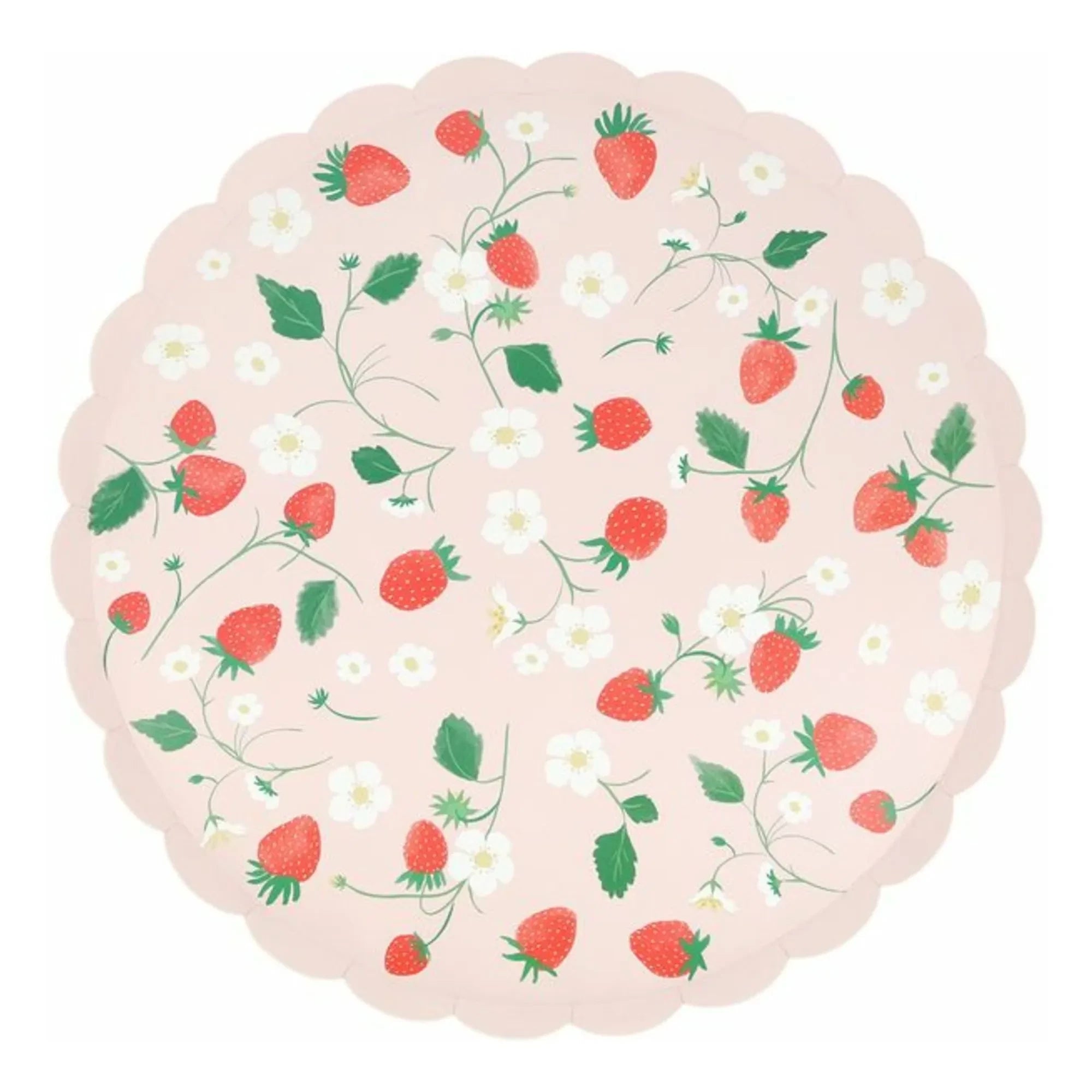 Meri Meri - Platos de Fresa - Set de 8