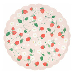 Meri Meri - Platos de Fresa - Set de 8