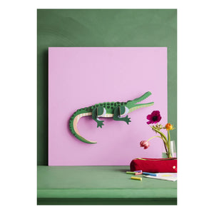 Studio Roof - Decoración de pared de cocodrilo | Verde