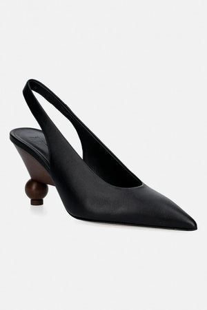 Zapatos de tacón fino de cuero Weekend Max Mara Wkarito
