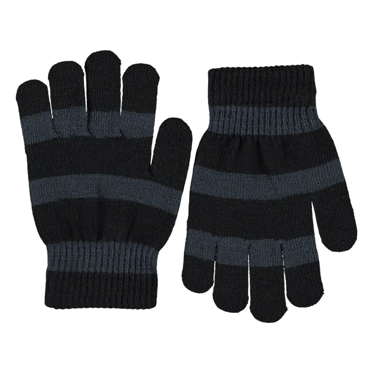 Molo - 2 pares de guantes de rayas Kei | Azul grisáceo