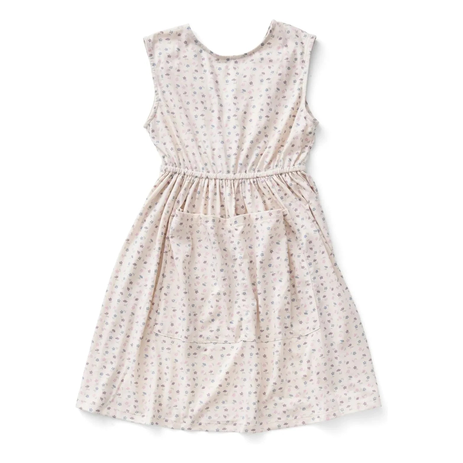 Soor Ploom - Vestido con Bolsillos Florales de Algodón Orgánico | Crudo