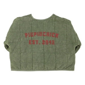 Piupiuchick - Piupiuchick Chaqueta acolchada de algodón orgánico Est 2042 | Verde Oscuro