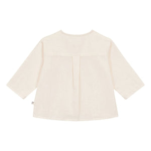 Arsène et Les Pipelettes - Camisa con detalle de bolsillo de voile de algodón orgánico | Crudo