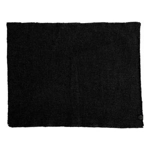 Haomy - Salvamanteles de lino californiano | Negro