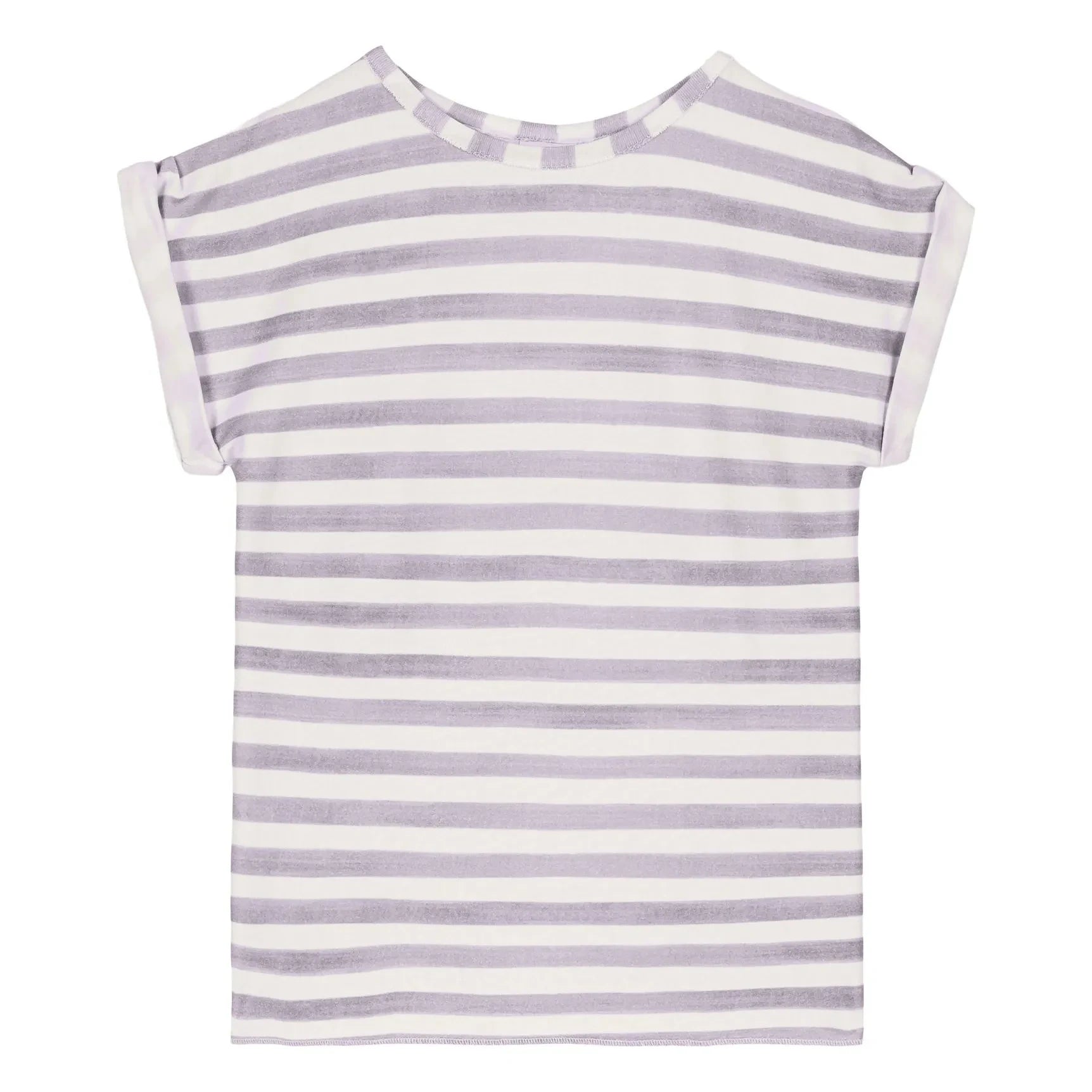 Studio Bohème - Camiseta de Algodón Orgánico a Rayas Bama | Lavanda