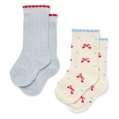 Flöss - 2 pares de calcetines Vibe Knot | Azul claro