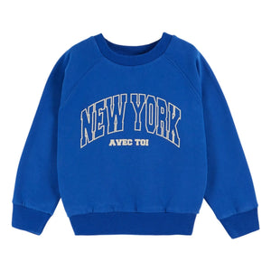 Emile et Ida - Sudadera Nueva York Algodón orgánico | Azul royal
