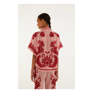 Farm Rio - Blusa arabesca | Rosa