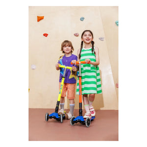 Patinete Micro - Maxi Plegable Neón LED | Naranja