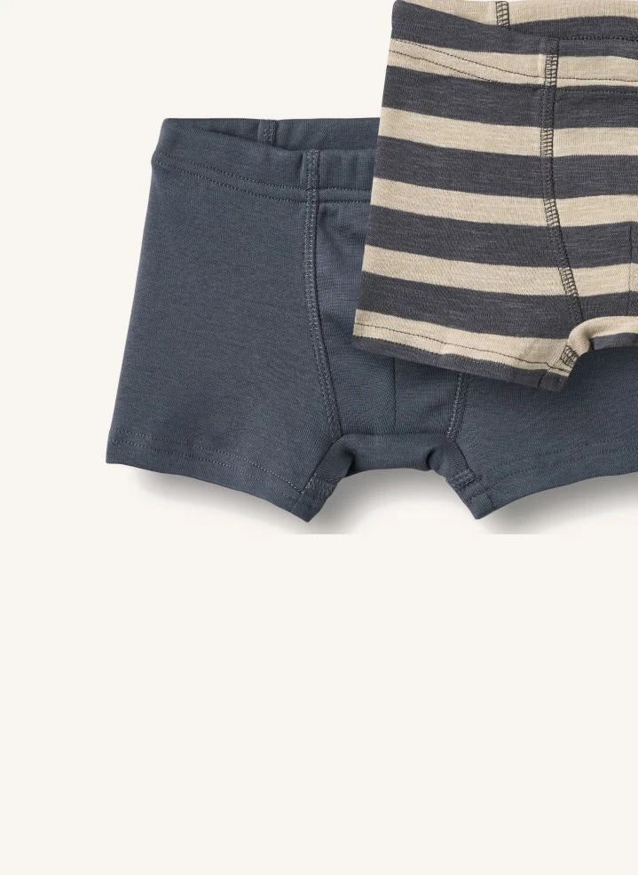 Wheat - Pack de 2 Louis Coton Bio Boxer corto | Gris carbón