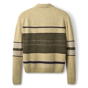 Forét - Polo de lana a rayas | Beige oscuro