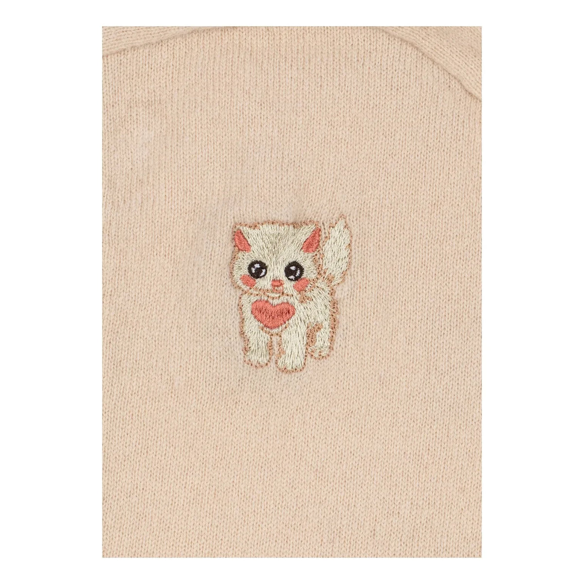 Konges Sløjd - Balaclava de Lana Collette Cat | Rosa pálido