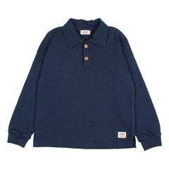 Búho - Polo de algodón orgánico | Azul marino