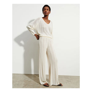 Bompard - Pantalón de Cachemira y Seda Pointelle | Natural
