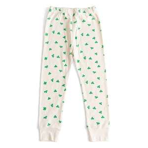 Sleepy Doe - Organik pamuklu yonca desenli pijama | Ekru