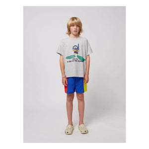 Bobo Choses - Bañador tipo bermuda con bloques de color | Azul