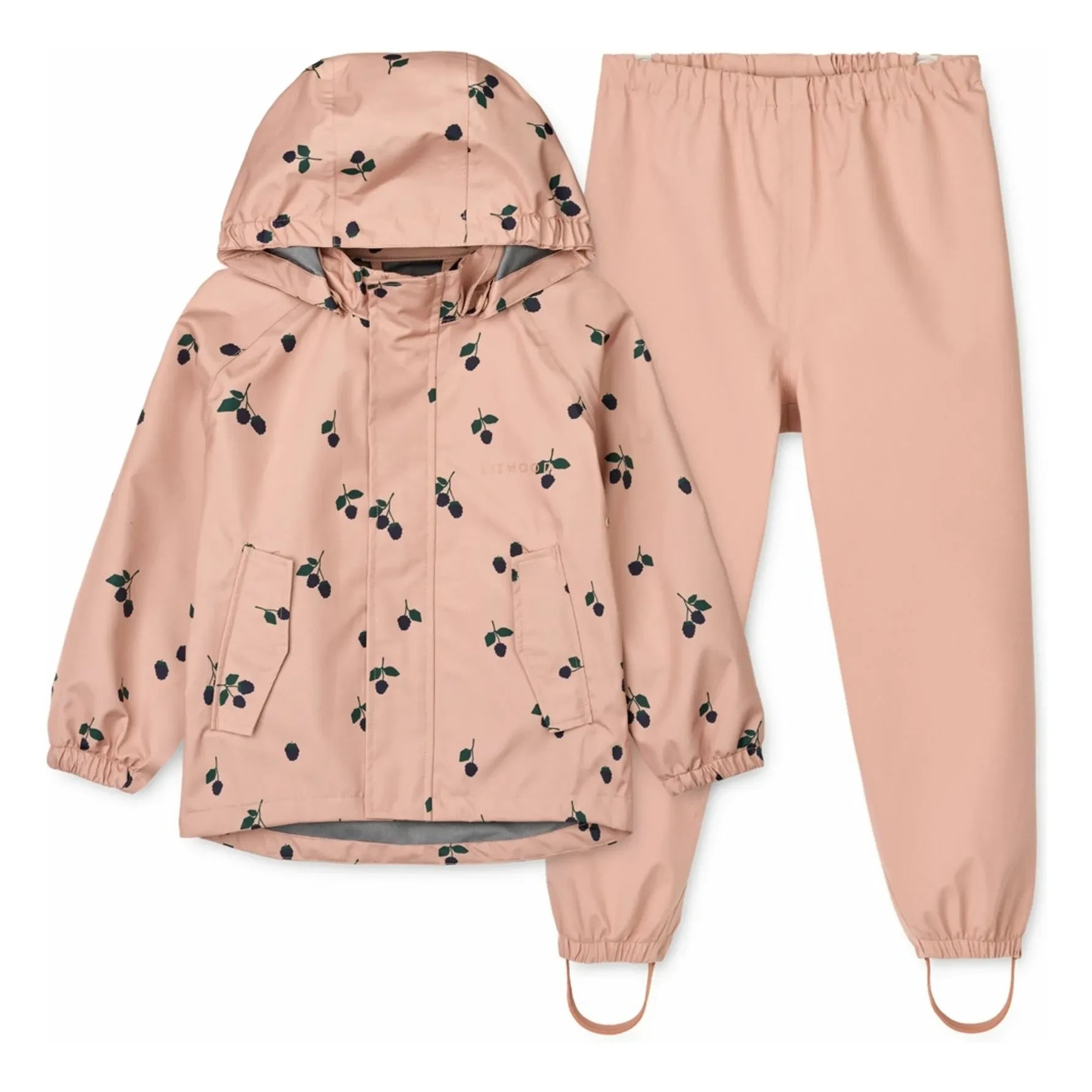 Liewood - Conjunto impermeable Pedia de fibra reciclada | Rosa