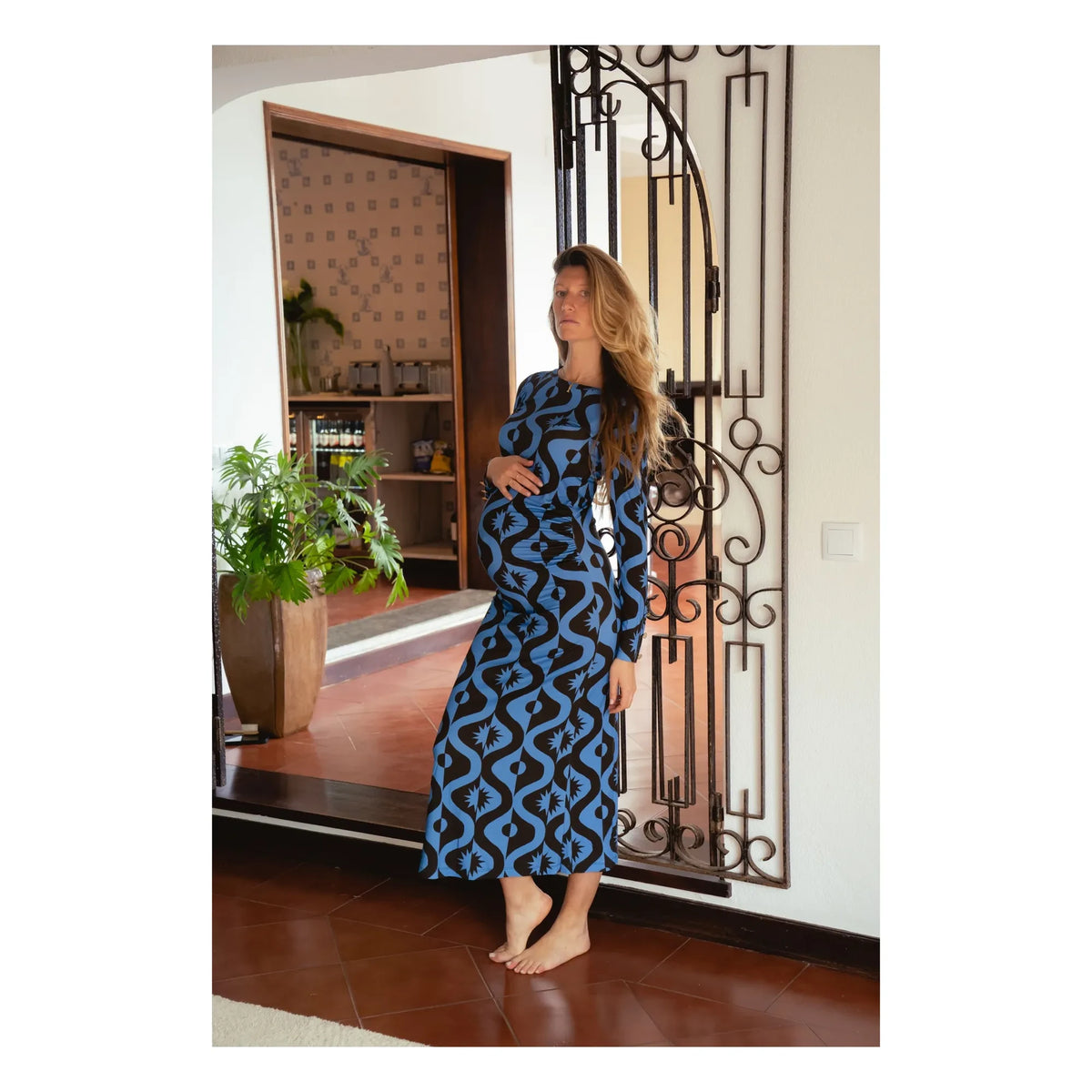 Colección Paloma - Vestido de Noche Thelma Dolgun | Azul Celeste