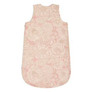 Bonpoint - Saco de dormir Joujou Fleurie de algodón orgánico | Rosa pálido