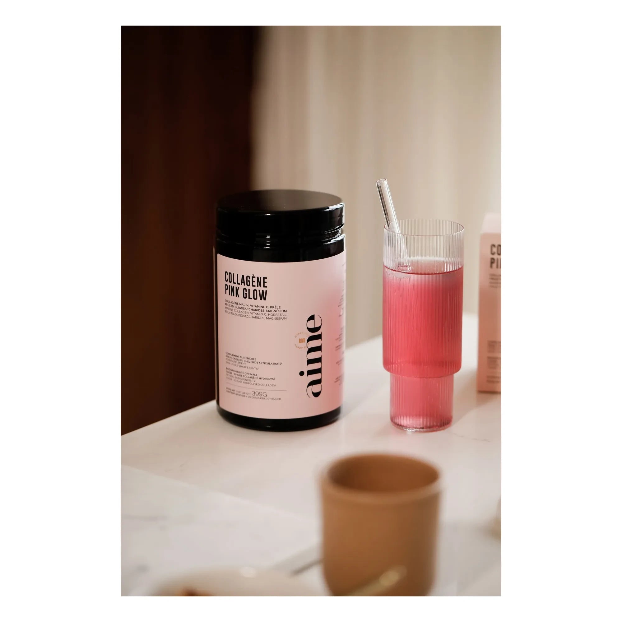AIME - Colágeno Pink Glow suplemento alimenticio - 30 días