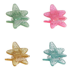 Rockahula Kids - Set de 4 Pasadores con Purpurina en Forma de Estrella | Dorado