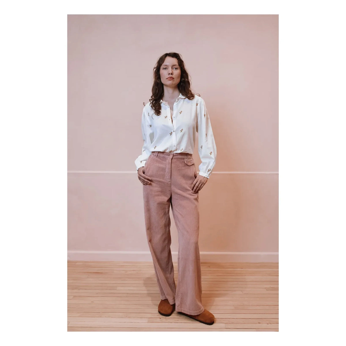 Emile et Ida - Camisa bordada Ecalypso | Crudo