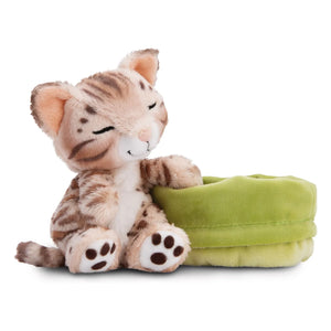 Nici - Peluche de gato bengalí - Sleeping Pets | Marrón claro