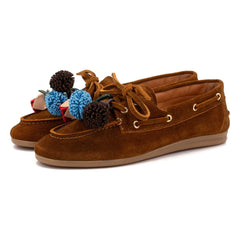 Zapatos Mocasín de Gamuza Toral - Nahua | Marrón