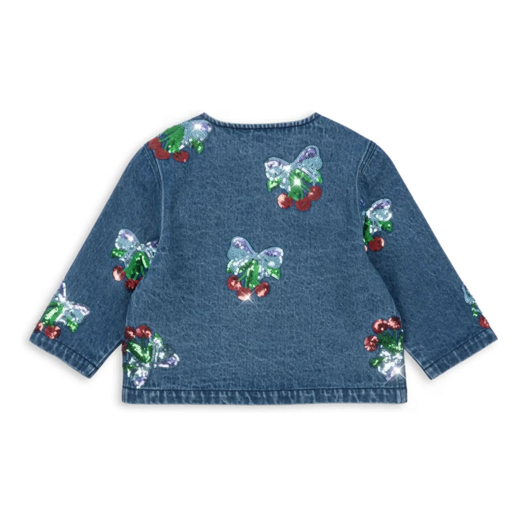 Konges Sløjd - Chaqueta vaquera de lentejuelas Magot de algodón orgánico | Azul