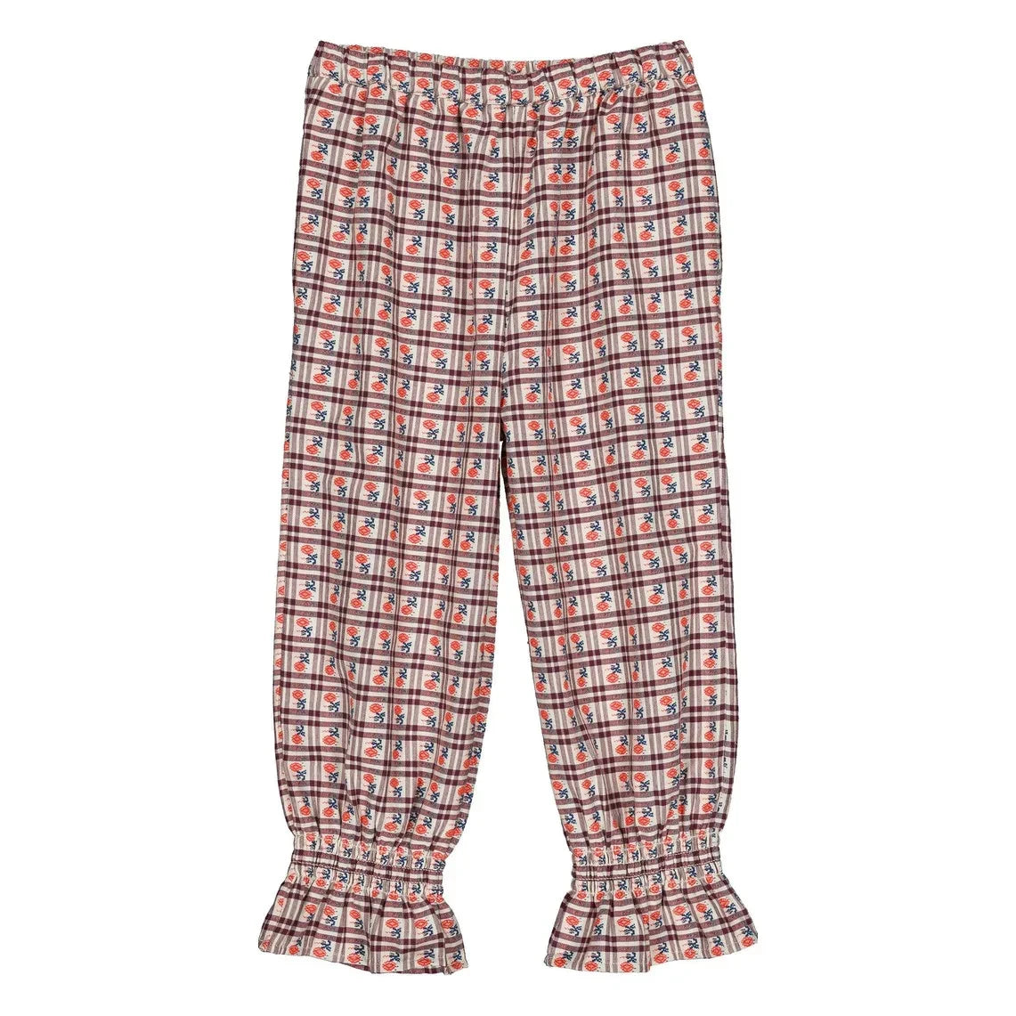 Hello Simone - Mirliton Ekose Pantolon | Plum