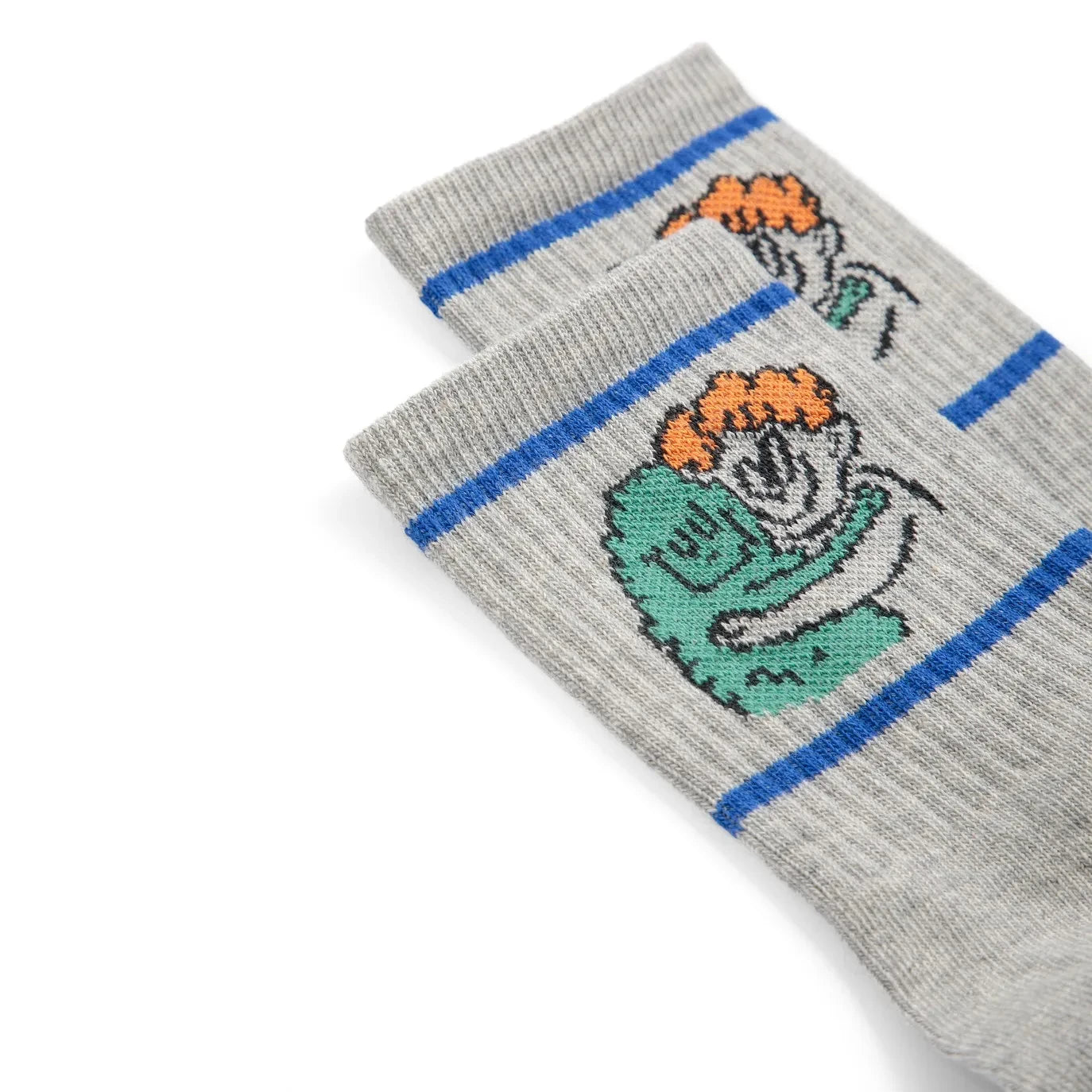 Bobo Choses - Calcetines Monster de Algodón Orgánico | Gris Jaspeado
