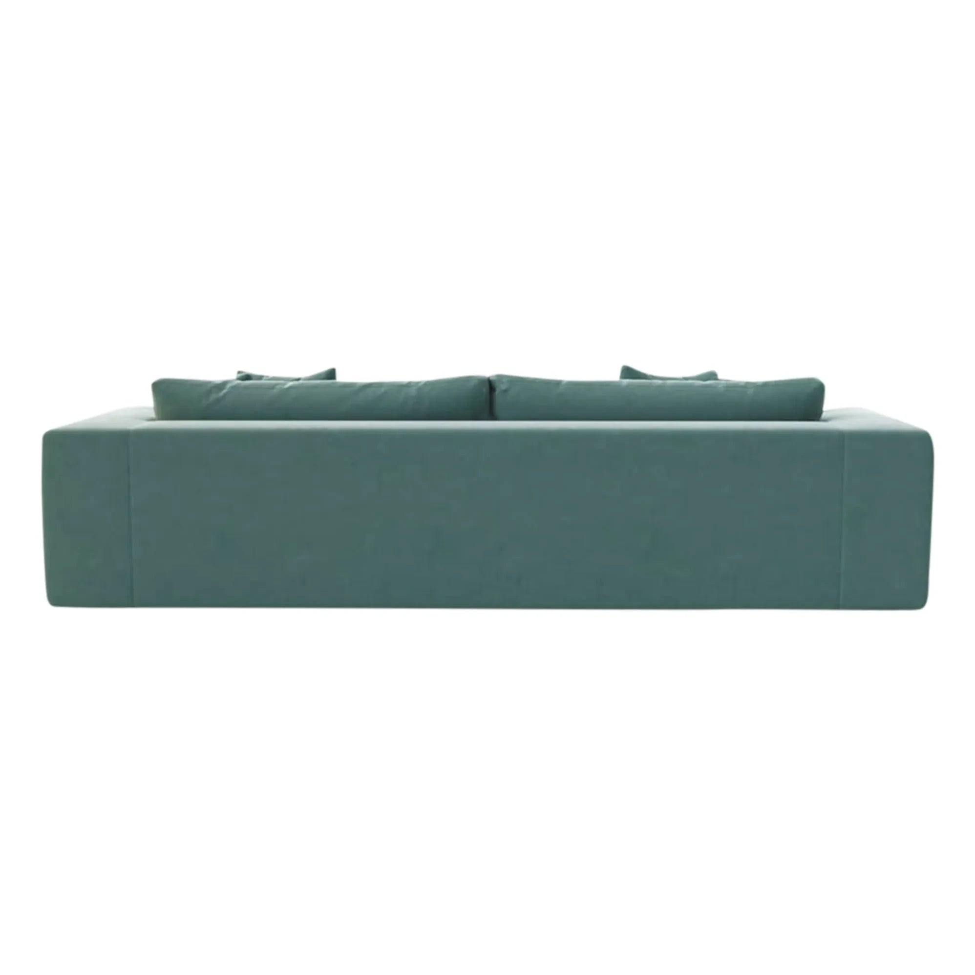 Panac Edition - Sofá de terciopelo crudo Bellechasse de 4 plazas - 260 cm | Azul marino