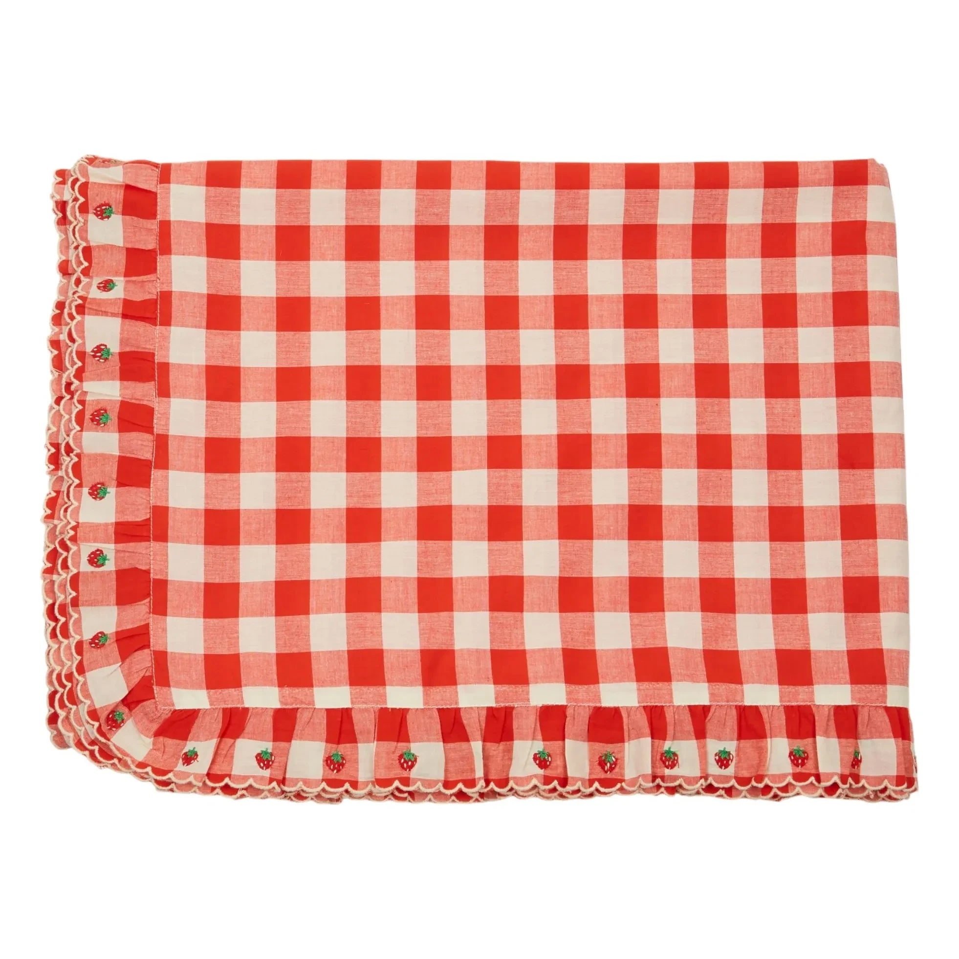 Emile et Ida - Mantel bordado | Rojo