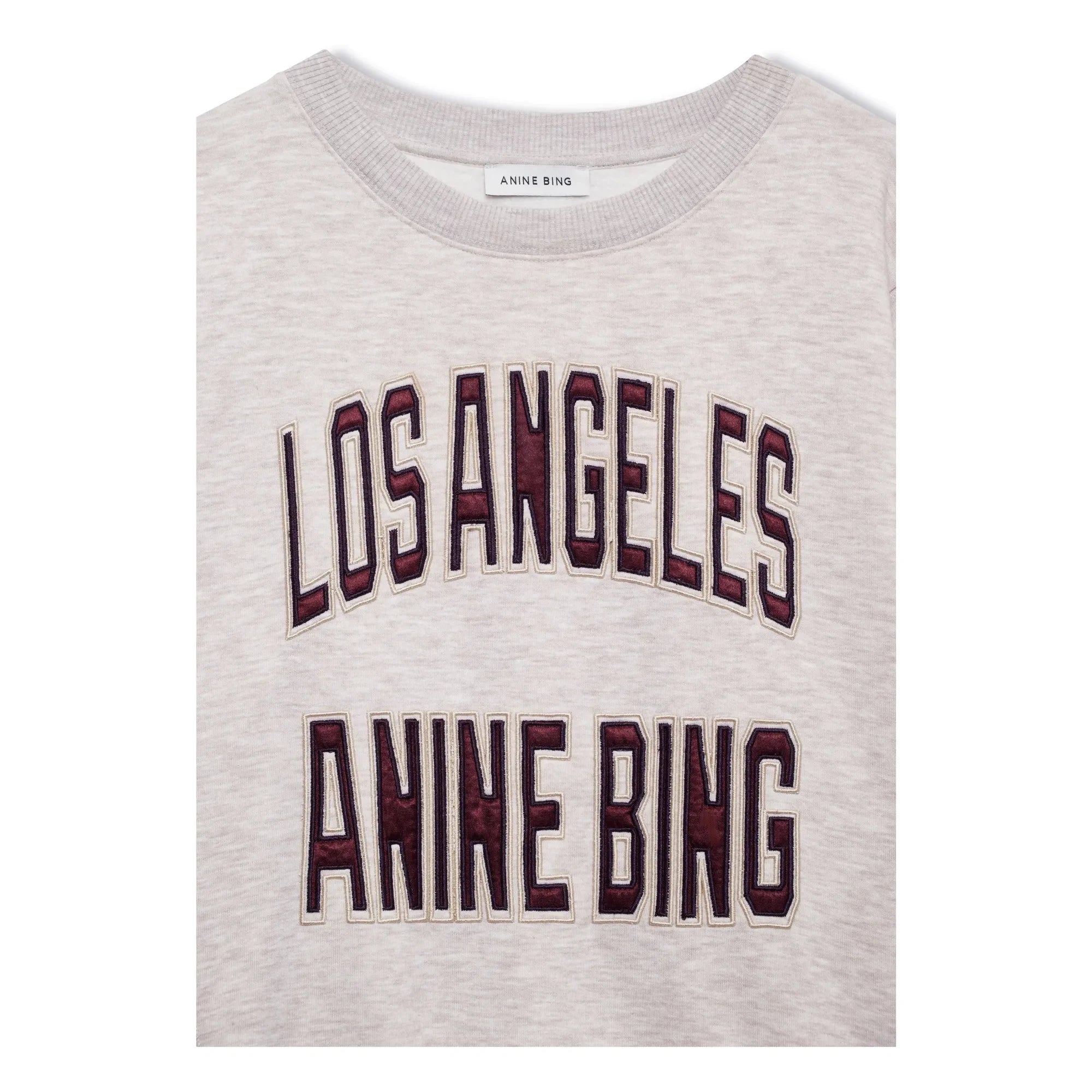 Anine Bing - Sudadera Harry LA | Beige jaspeado