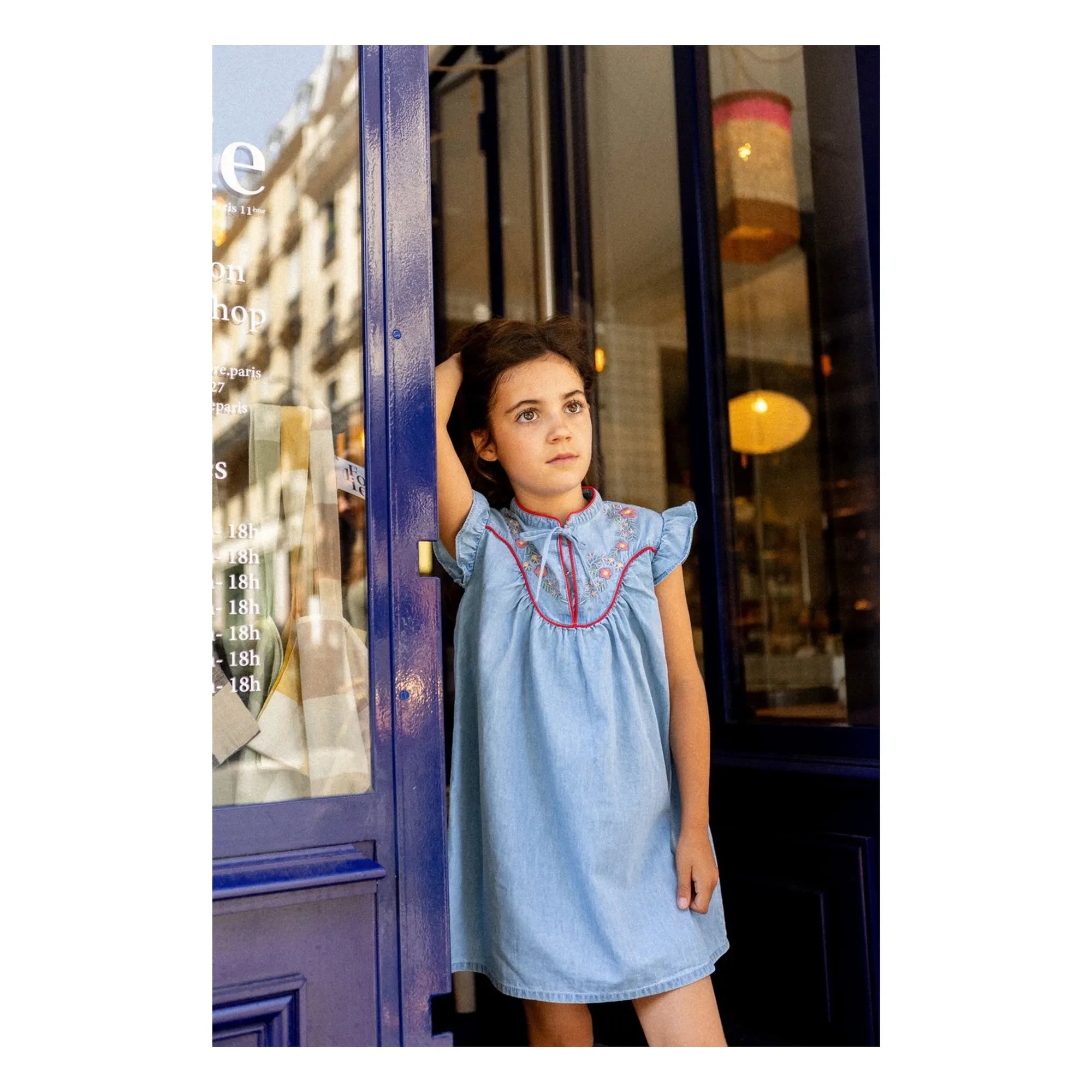 Louis Louise - Vestido Andrée Chambray | Azul Claro