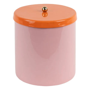 Present Time - Maceta doble retro funky rosa